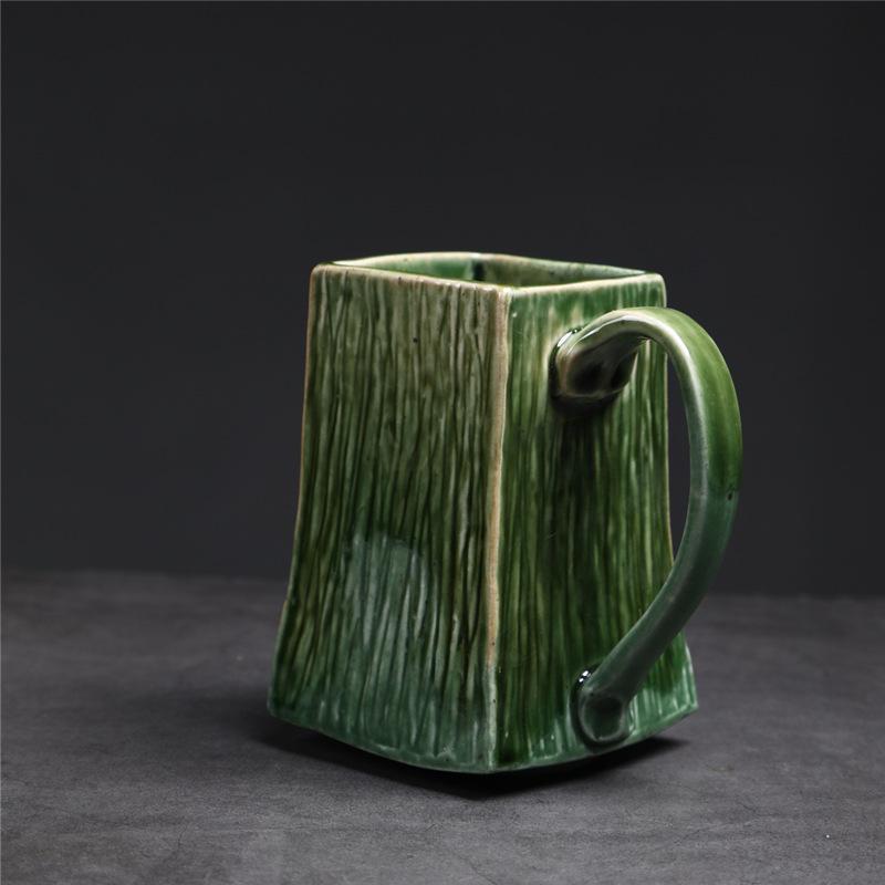 Large Capacity Ceramic Cup Large Creative Kiln Change Supply Water Cup Retro Coffee Cup