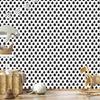 Black Leaves Wallpaper White and Graphite for Living Room and Bedroom 50x1000
