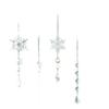 Christmas 18-Piece Snowflake & Icicle Acrylic Tree Decorations Set