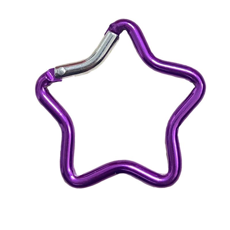 Aluminum Alloy Star-Shaped Carabiner Hook Ornament
