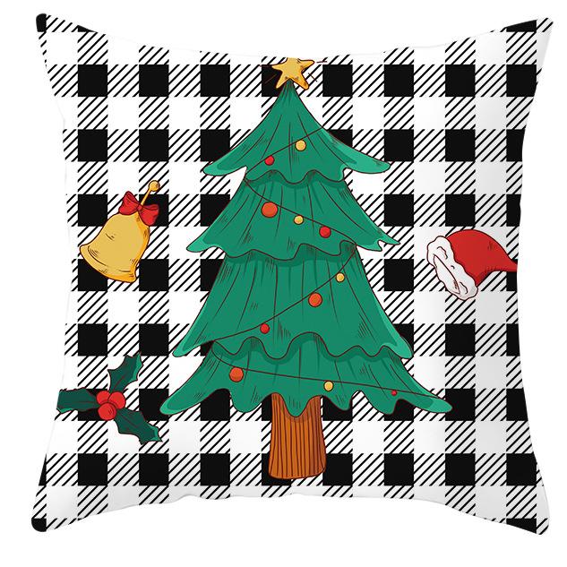 New Santa Claus Pillowcase Cute Christmas Home Cushion Cover Cute Cartoon Pillow