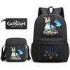 Three-piece Backpack Versatile High School Travel Bag
