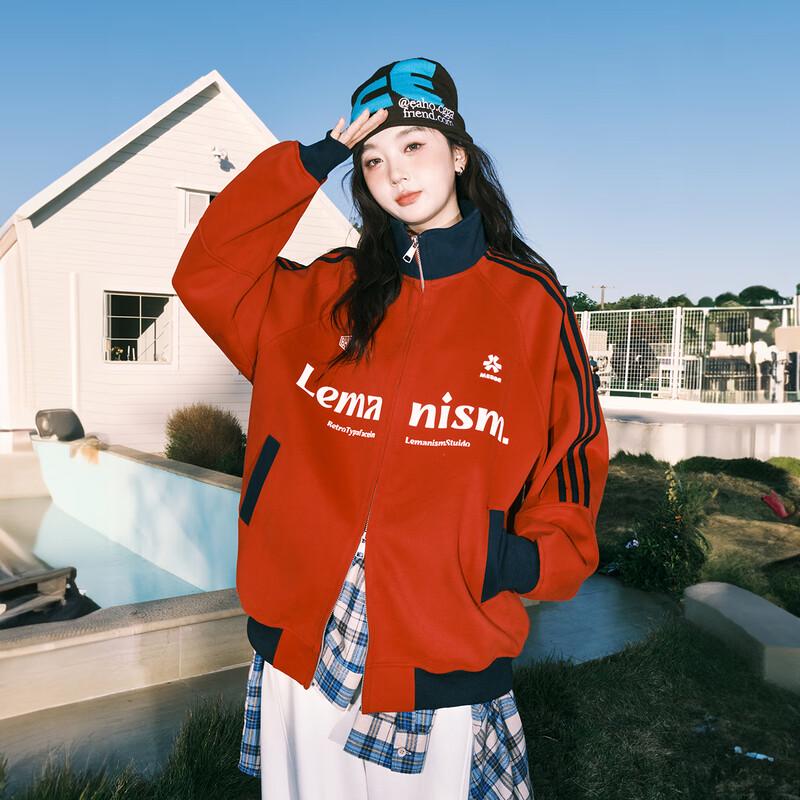 

LEMANISM Унисекс Кардиган на молнии с бейсбольным воротником M