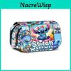 Stitch 3d Print Double Layer Pencil Case With Storage For Kids School Supplies