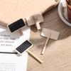 50 Mini tabule Dřevo Zpráva Břidlice Obdélník Klip Panel Karta Poznámky Štítek