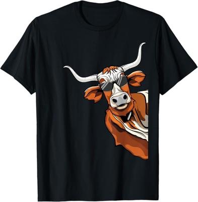 Longhorn Cow Lover Cool Cow Kids Longhorn Cow T-Shirt