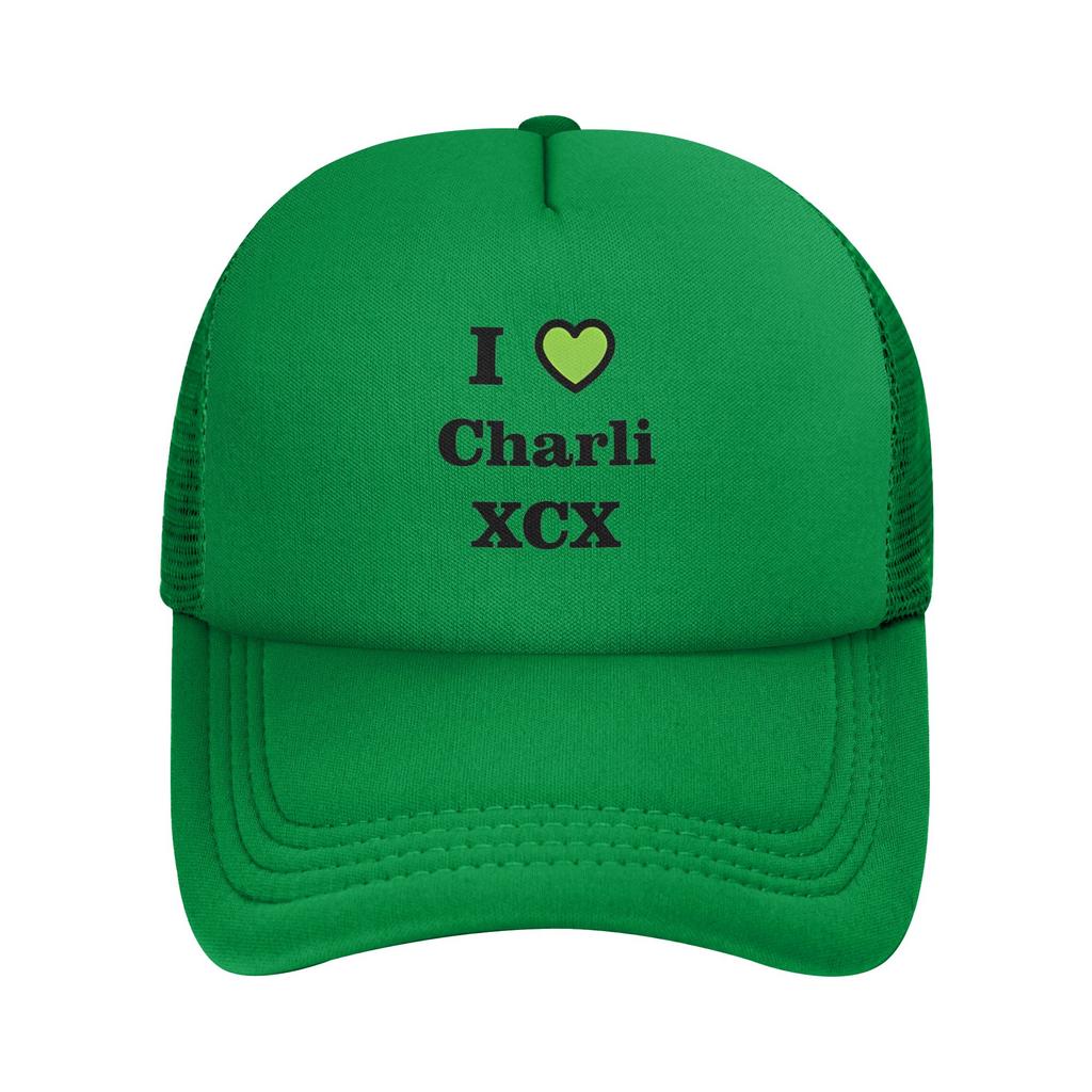 Hyperpop Brat Trucker Hats Unisex Women Casual Charli XCX Album Mesh Baseball Cap Summer Adjustable Sun Hats