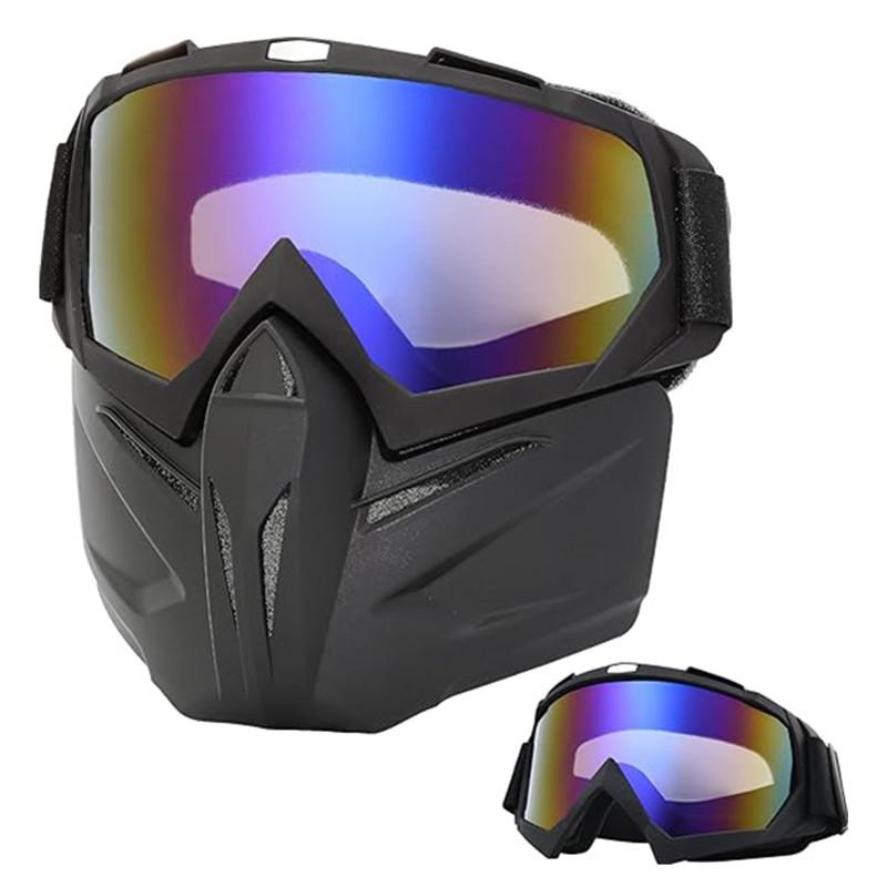Tactical CS Paintball Goggles Mask Windproof Anti-Fog Protective Detachable Adjustable Cycling Motorcycle Helmet Glasses