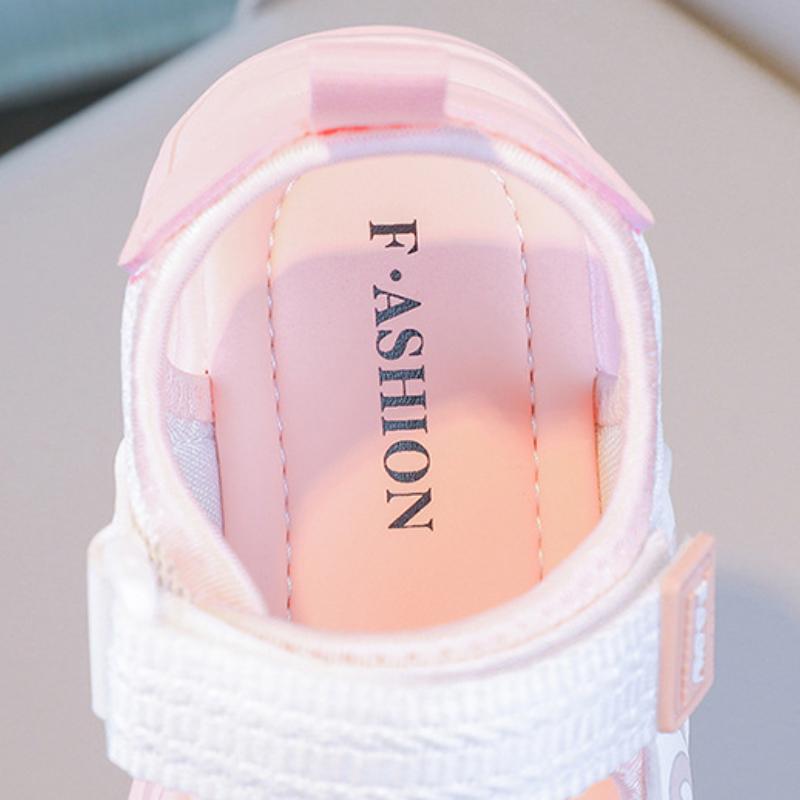 Girls' Sandals Summer Fashion Soft Bottom Middle School Children's Sports Student Princess Open Toed Children's Beach Shoes