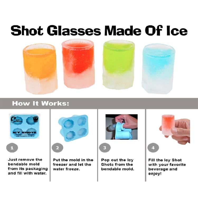 Glass-Shooter Diy Cup Trays Mold Shot Glass Bottle Mold Handmade-Candy Cupcake