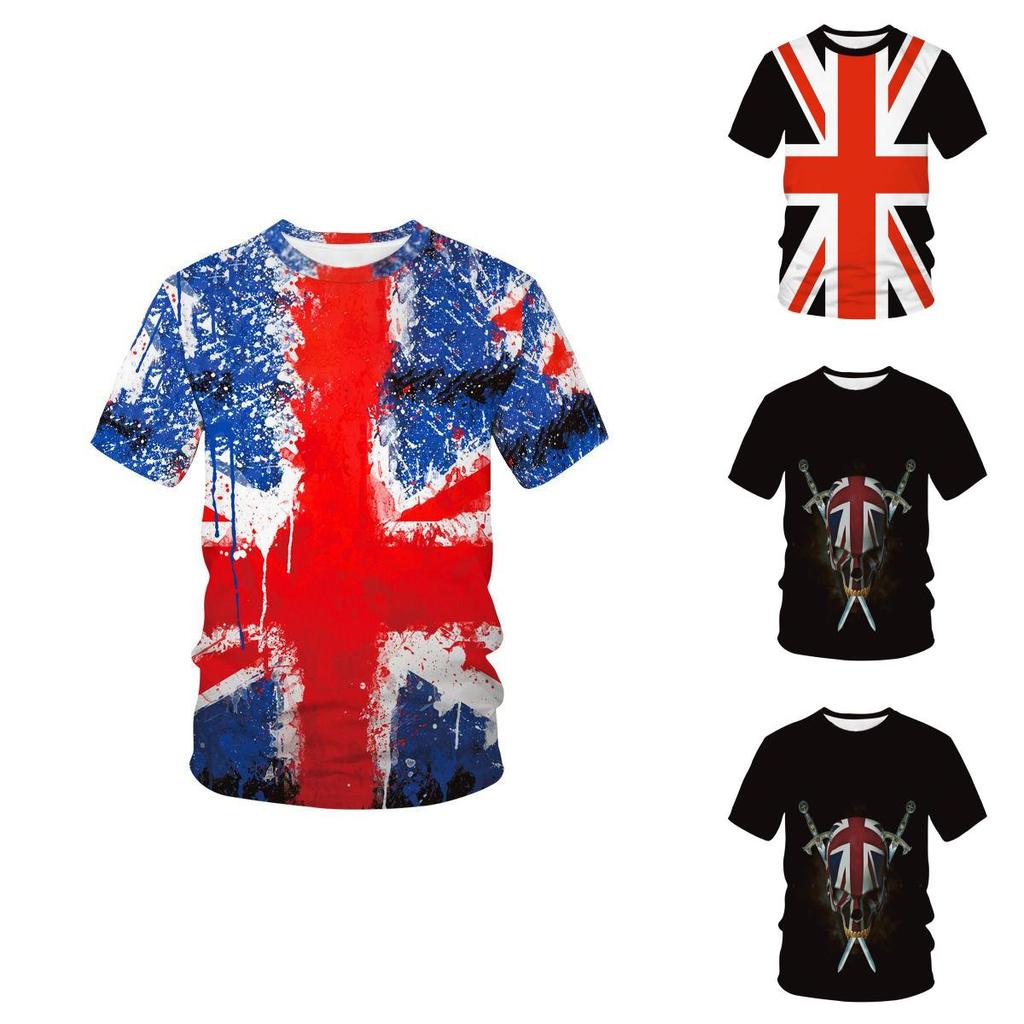 Vintage Union Jack Logo T-shirt Distressed Retro Style Graphic For British Culture Lovers