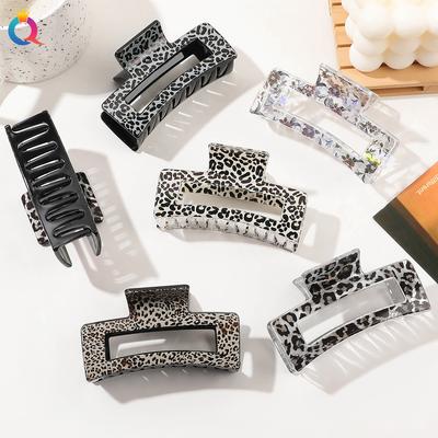 Drucken Leopard Haar Clip Zurück Haar Clip Zubehör Shark Clip Dame Haar Zubehör
