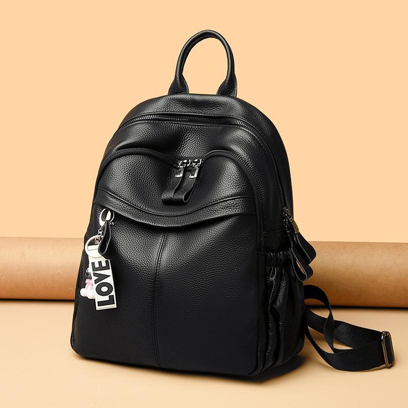 

New leather women s bag first layer cowhide simple design sense large capacity commuter women s shoulder bag Small (26 * 13 * 31)