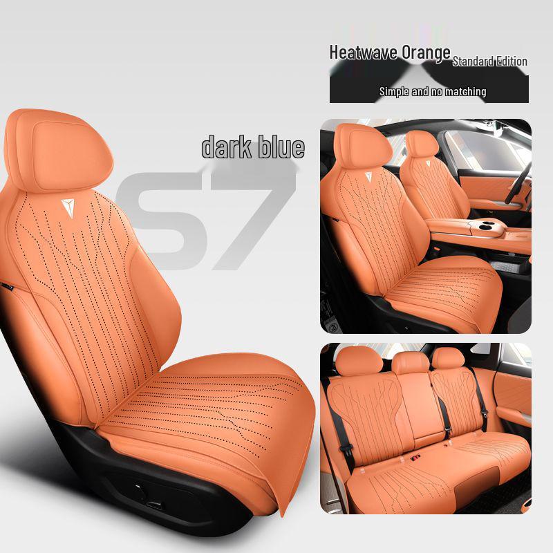 All-Season Deep Blue S7 Universal Breathable Dirt-Proof Car Seat Cover Standard Version (5 Seats)