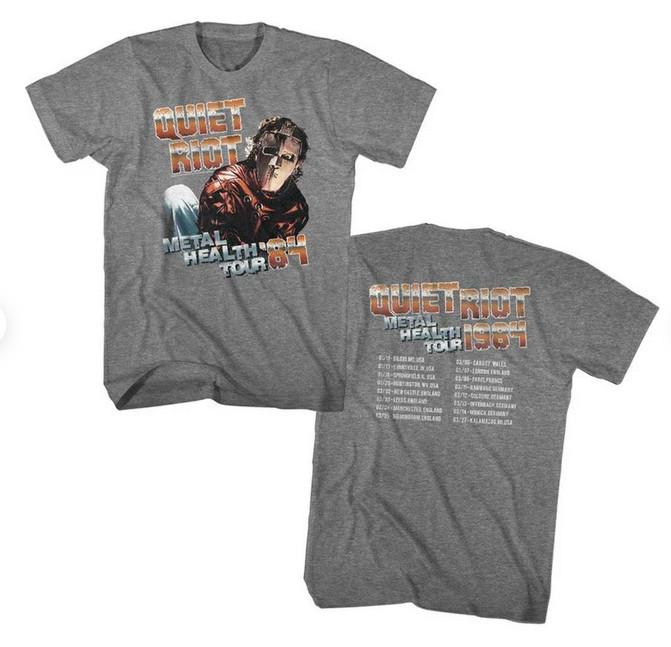 

Quiet Riot Metal Health Tour Heather Adult T-Shirt L