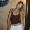 Solid Halter Strapless Bandage Sexy Slim Crop