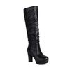 Large Size  Boots Water Platform Coarse Heel High Boots Long Boots