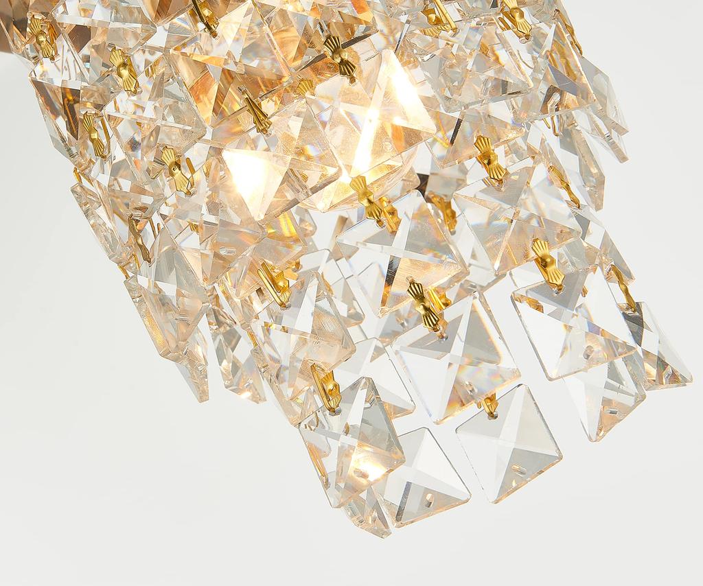 Chikazari Ceiling Light Ceiling European Classic for Living Dining Restaurant - Antique, Stylish, Retro, Glass, Crystal, Chandelier, Lighting,