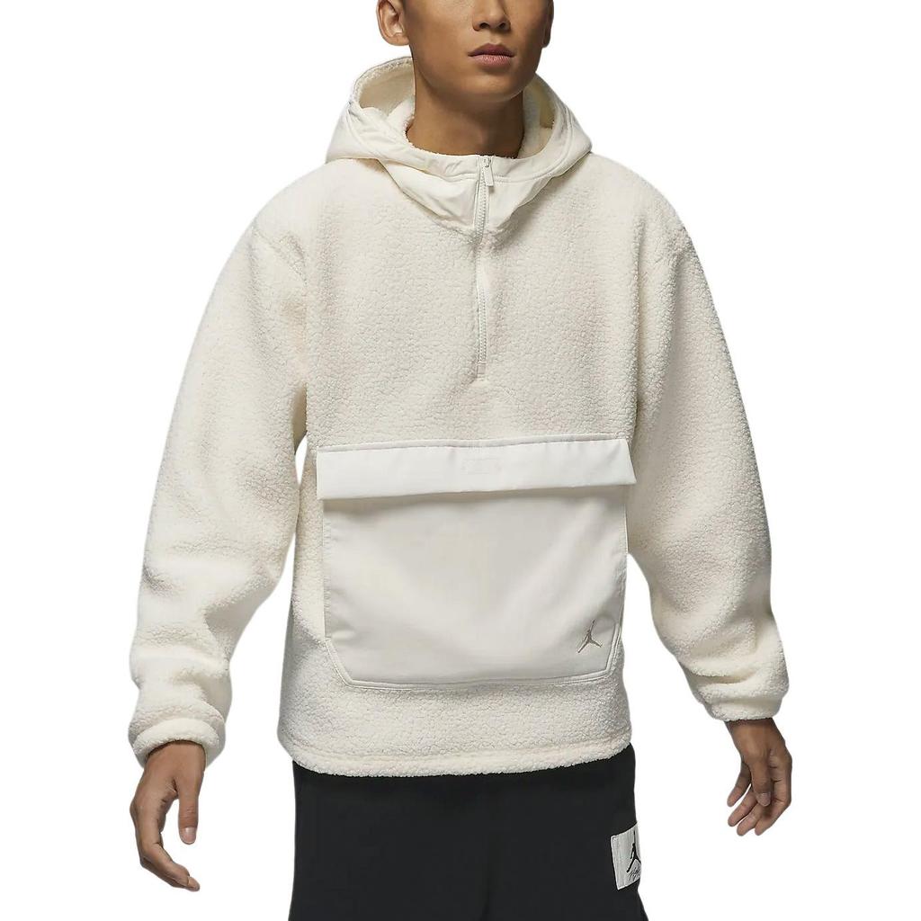 Jordan Men's Flight Sherpa Half Zip Hoodie Sail FV7453-133