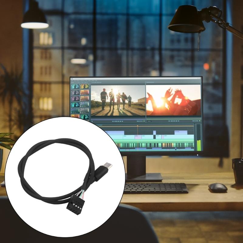 Schnelles USB 3.1 Typ C Stromkabel mit 9-Pin Motherboard-Anschlüssen für V-Zweitbildschirm PC LCD-Bildschirm