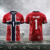 2026 Camiseta de fútbol de la selección nacional noruega Kit de Partido y Entrenamiento Ropa Deportiva de Verano Camiseta para Hombre Ropa Infantil Camiseta Mujer
