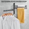 Rotatable 180 Towel Holder Space Aluminum Shower Room Towel Hanger Multifunctional Storage Organizer For Bathroom Accessories