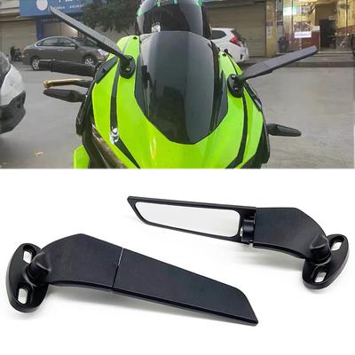 Side Mirrors Wind Wing Adjustable Rotating Rearview Mirror For Kawasaki ZX6R ZX636 ZX14R ZX12R ZX10R ZX7R ZX9R Motorcycle Mirror