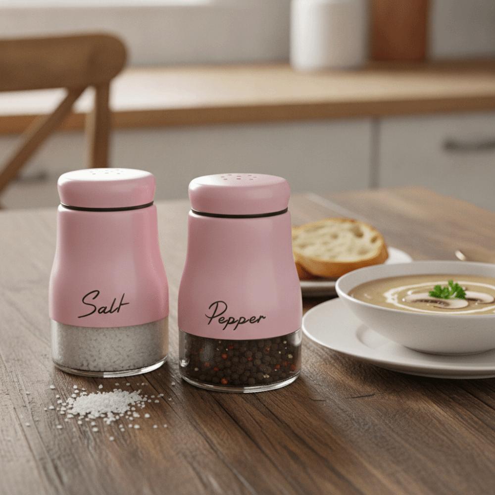 2PCS Leak-proof Salt Pepper Bottle Set Moisture-proof Seasoning Bottle BBQ Seasoning Bottle  Chef