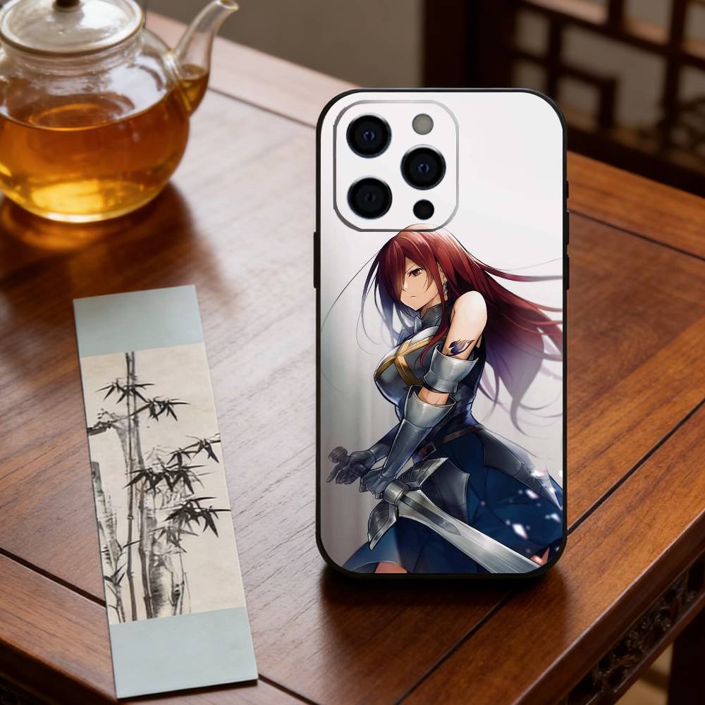 Anime F-Fairy Tail E-Erza Scarlet Phone Case Silicone Soft For IPhone 17 16 15 14 13 12 11 X XR Plus Pro Max Plus