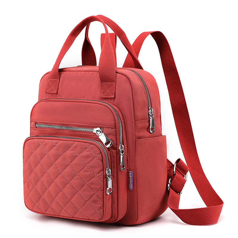Quilted Backpack for Women – Stylish Multi-Use Bag with Multiple Pockets & Adjustable Straps – Perfect for Work, School & Daily Use