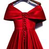 Evening Dress Dark Red V-Neck Dresses Woman Party Night A-LINE Evening Gowns for Women Plus Size