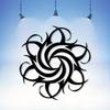 Abstract Sun Metal Wall Art Iron Sculpture with Swirl Design Powder Coated Decor for Living Room Bedroom Gift