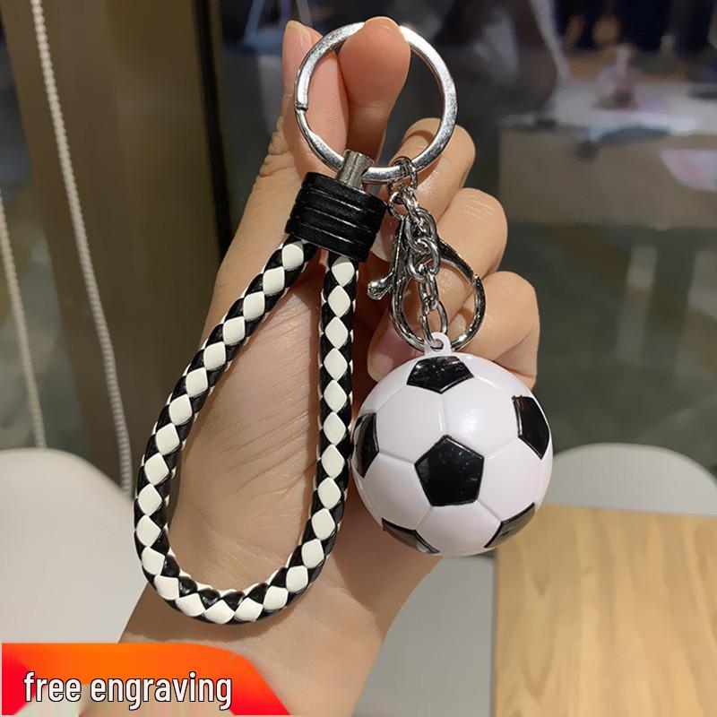 3D Football Keychain: World Cup League Commemorative Pendant for Couples, Backpacks, and Gifts