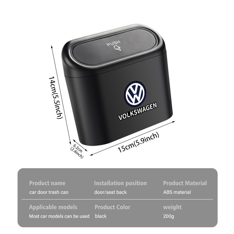 WET1 For Volkswagen VW Car Door Trash Bin Rubbish Can Garbage Container Cup Holder Polo Jetta Sagitar Magotan Passat B5 B6 B7 CC