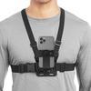1 set Adjustable Phone Clip Holder With Chest Strap Fixation Bracket for Sport Camera Mobile Phone Camera Black Holder Accessory