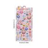 Aufgepuffte Stickerbögen Dekorativer Sticker Niedlicher Kleiner Sticker für Kinder & Erwachsene, Wiederverwendbarer Winziger Sticker für Scrapbooking