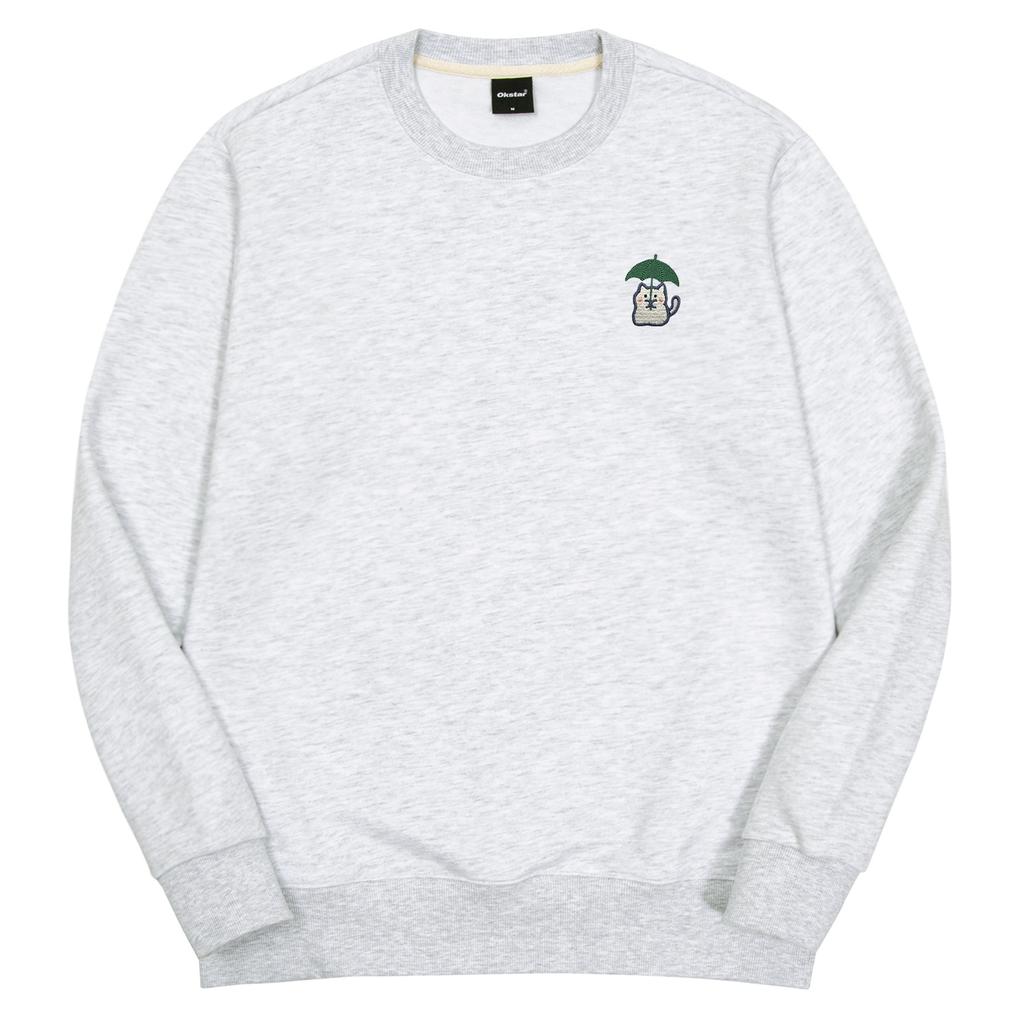 OKSTAR Rain Cat Embroidered Special Double-Sided Sweatshirt (Type C)