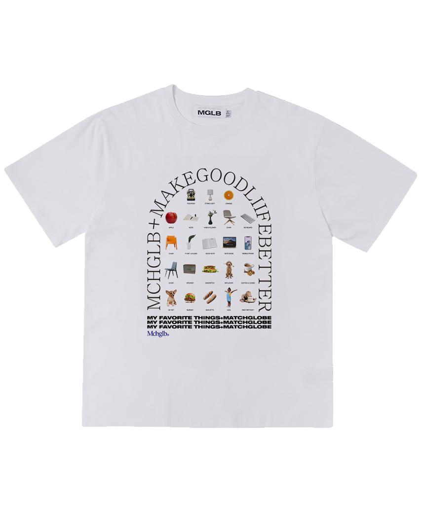 MATCHGLOBE Daily Favorite Oversized Tee (White)