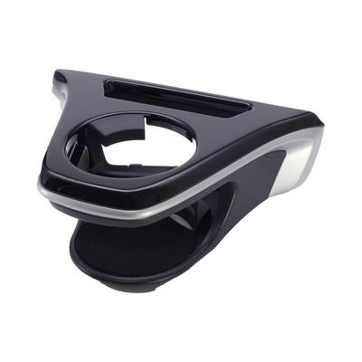 Tsuchiya Yac Vehicle-Specific Toyota Corolla Cross Air Conditioner Drink Holder for Driver's Seat, Black/Silver, 17.7cm Long X 14.1cm Wide X 20.2cm Hi