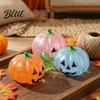 Pumpkin Head Squeeze Toy 1/4Pcs Halloween Stress Relief Toy Smiling Soft Toys Clear Glitter Office Desk for Relieve Anxiety