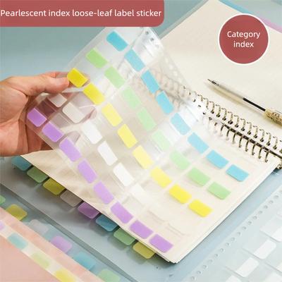Colored Page Markers, Fluorescent Sticky Tabs, Neon Sticky Notes Flags, Waterproof Writable Translucent Page Flags For Books