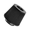 Travay 76mm Car Cold Air Intake Filter Induction Hose Pipe Mushroom Head Motorcycle Carburetor Air Filter Intake Pipe (BK)