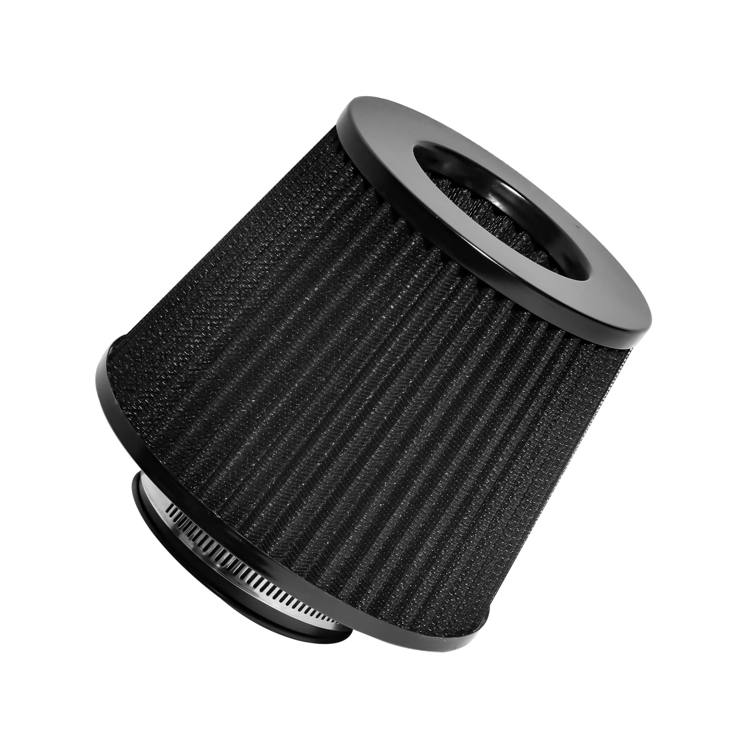 

Travay 76mm Car Cold Air Intake Filter Induction Hose Pipe Mushroom Head Motorcycle Carburetor Air Filter Intake Pipe (BK)