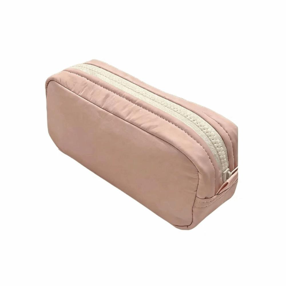 

Zipper Design Simplicity Pencil Case Multifunctional Square Shape Stationery Box Office