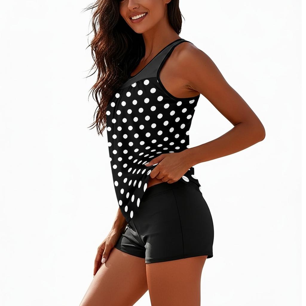 Women's Bohemian Print Split Swimsuit Sport Swimsuit