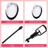 Female Adult Manual Vacuum Pump, Clitoral and Vaginal Inhaler, Breast Massage, Nipple Stimulator Enlarged Manual Pump Cover