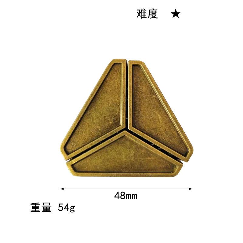 Puzzle Zinc Alloy Intelligence Unlocking Ring Unlocking Set, Nine-Link Educational Toy, Kong Ming Luban Lock Mechanism Box