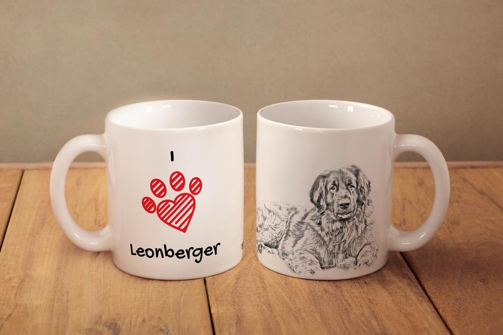 Leonberger - cup with a dog, cute cup with graphics, a gift with your photo from the Art-Dog brand