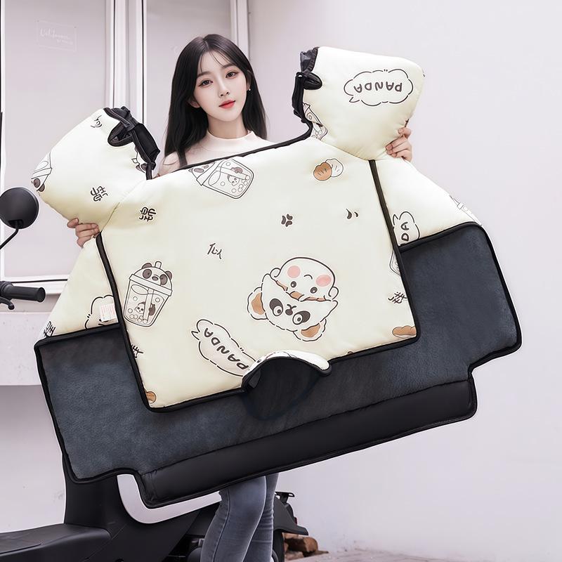 Winter Fleece-Lined Cape: Full Coverage Neck & Shoulder Protection, Warm, Coldproof, Windproof