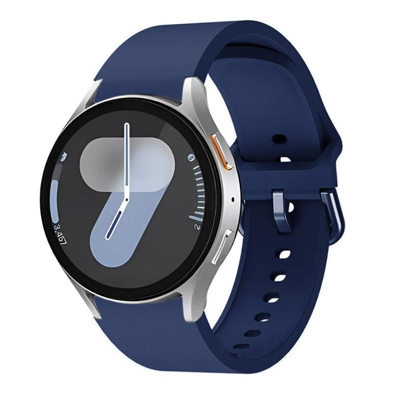 Oryginalny Silikonowy Pasek Do Samsung Galaxy Watch 7/6/5/4 44mm 40mm 5 Pro Sportowa Bransoleta Galaxy Watch 6 4 Classic 47mm 43mm Pasek